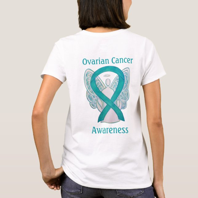 Camiseta Cinta de sensibilización sobre el cáncer de ovario (Reverso)