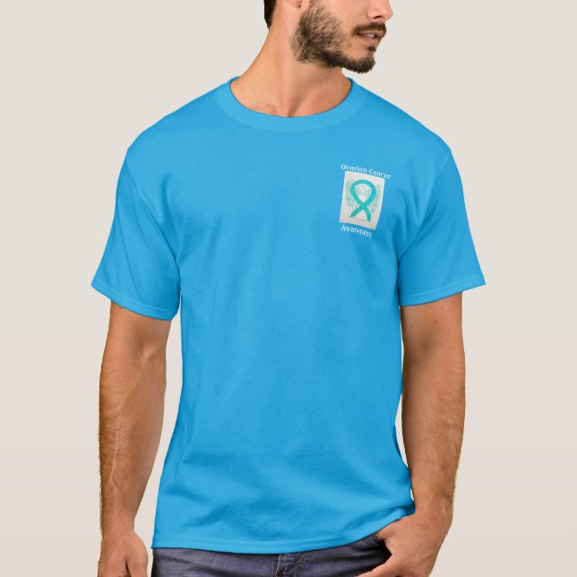 Camiseta Cinta de sensibilización sobre el cáncer de ovario (Anverso)