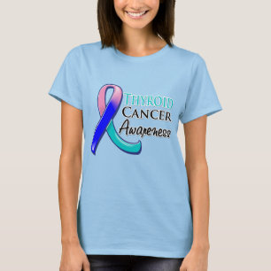 Camiseta Cinta de sensibilización sobre el cáncer tiroide
