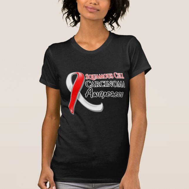 Camiseta Cinta de sensibilización sobre el carcinoma celula (Anverso)