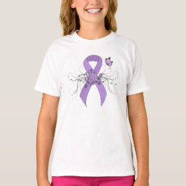 Camiseta Cinta de sensibilización sobre el lavanda con mari
