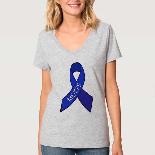 Camiseta Cinta de sensibilización sobre el síndrome de fati (Anverso)