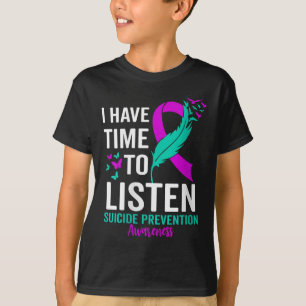 Camiseta Cinta de Sensibilización sobre el Suicidio Mental 