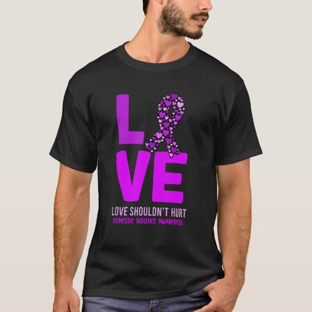 Camiseta Cinta de sensibilización sobre el uso de la violen (Anverso)