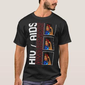 Camiseta Cinta de sensibilización sobre el VIH del Día Mund