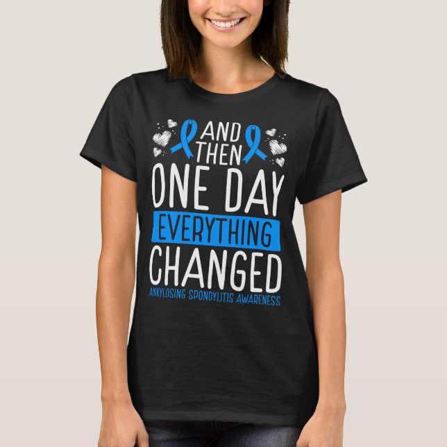 Camiseta Cinta de Sensibilización sobre Espondilitis Anquil (Anverso)