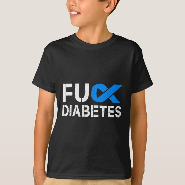 Camiseta Cinta De Sensibilización Sobre La Diabetes Fck Tip (Anverso)