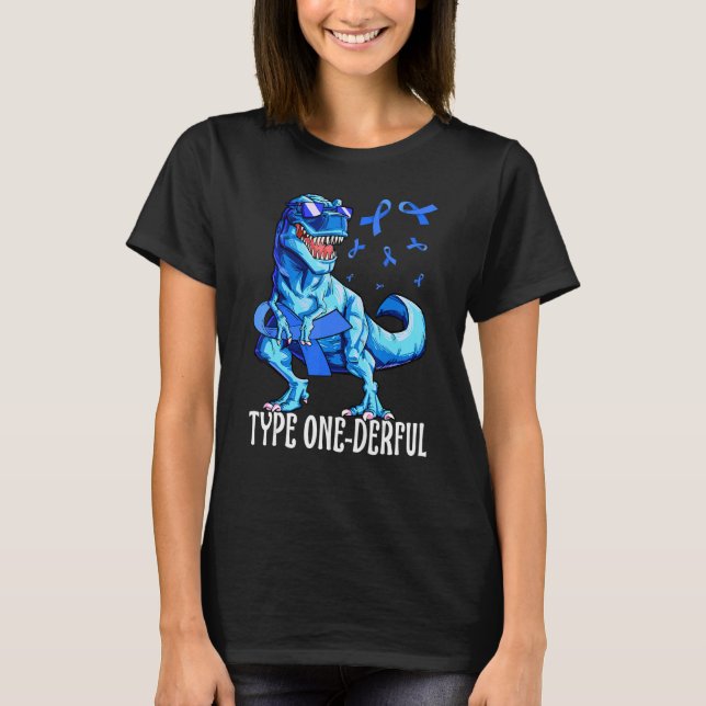 Camiseta Cinta de sensibilización sobre la diabetes tipo 1  (Anverso)