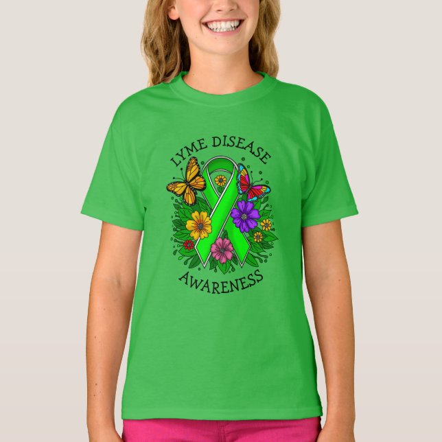 Camiseta Cinta de sensibilización sobre la enfermedad de Ly (Anverso)