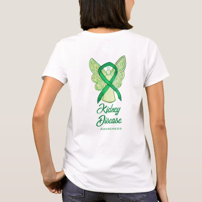 Camiseta Cinta de sensibilización sobre la enfermedad renal (Reverso)