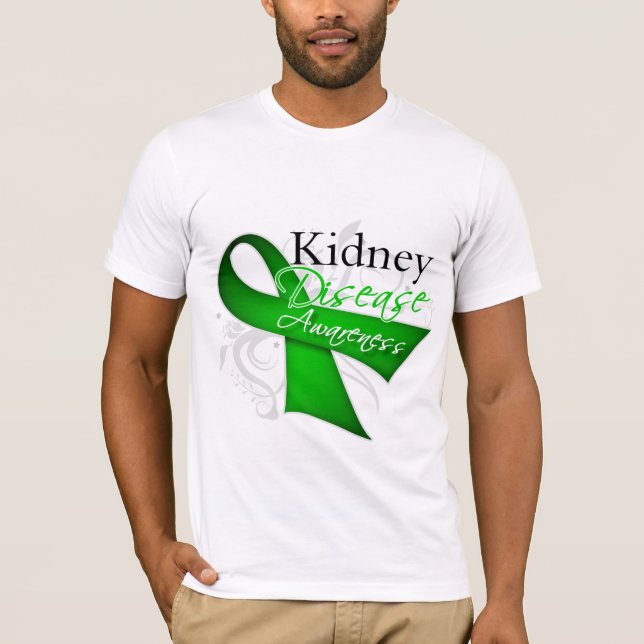 Camiseta Cinta de sensibilización sobre la enfermedad renal (Anverso)