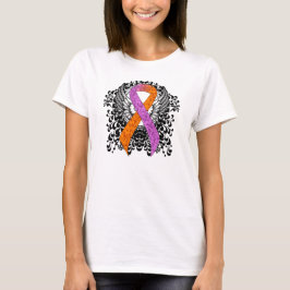 Camiseta Cinta de sensibilización sobre la orquídea y el Na