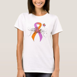 Camiseta Cinta de sensibilización sobre la orquídea y la Na
