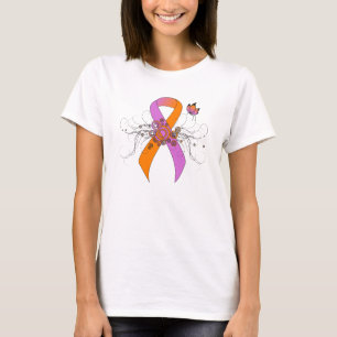 Camiseta Cinta de sensibilización sobre la orquídea y la Na