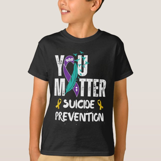 Camiseta Cinta de sensibilización sobre prevención del suic (Anverso)