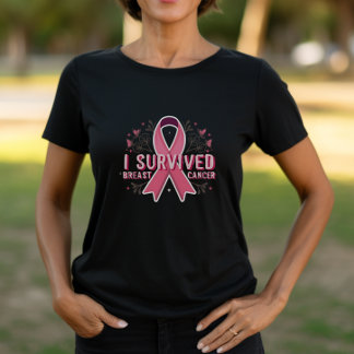 Camiseta Cinta de sobrevivientes del cáncer de mama