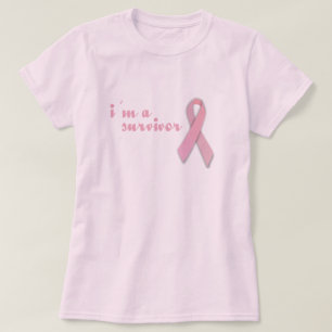 Camiseta Cinta de sobrevivientes del cáncer de mama