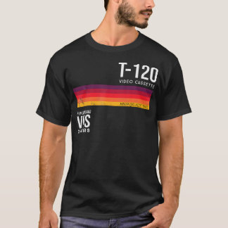 Camiseta Cinta de vídeo VHS T-Shirt Vintage de los años 80