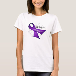 Camiseta Cinta de voluta - conciencia de la epilepsia