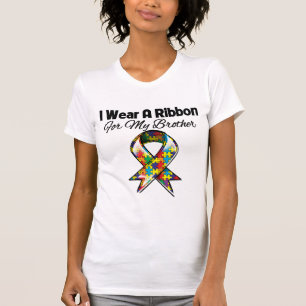 Camiseta Cinta del autismo para mi Brother