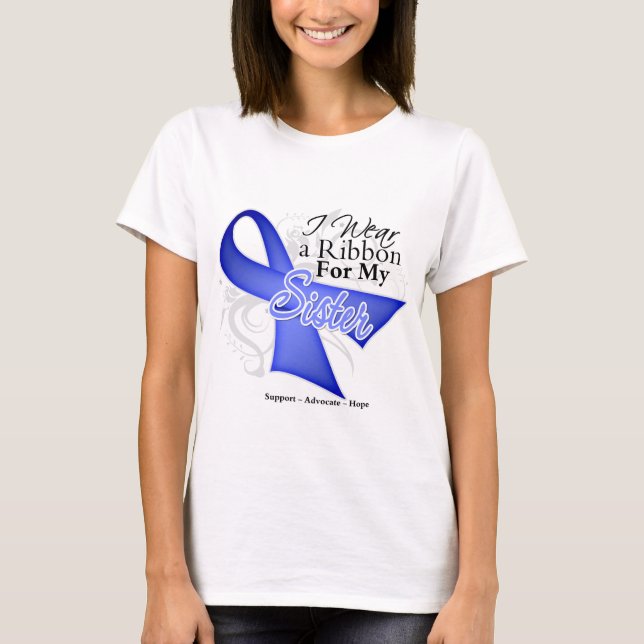 Camiseta Cinta del bígaro de la hermana - cáncer de (Anverso)