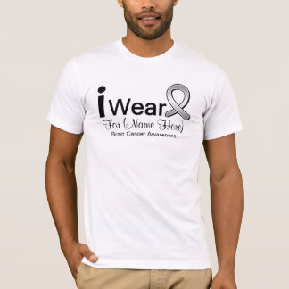 Camiseta Cinta del cáncer de cerebro del desgaste del