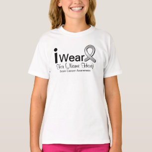 Camiseta Cinta del cáncer de cerebro del desgaste del