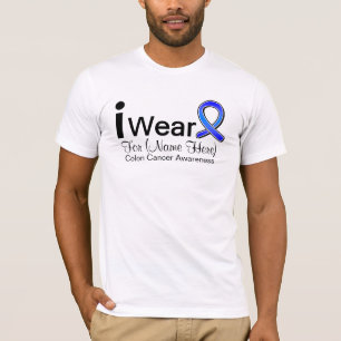 Camiseta Cinta del cáncer de colon del desgaste del