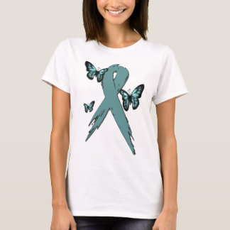 Camiseta Cinta del cáncer de cuello del útero