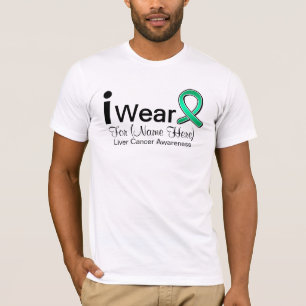 Camiseta Cinta del cáncer de hígado del desgaste del