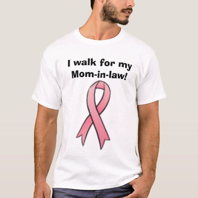 Camiseta ¡cinta del cáncer de pecho, camino para mi (Anverso)
