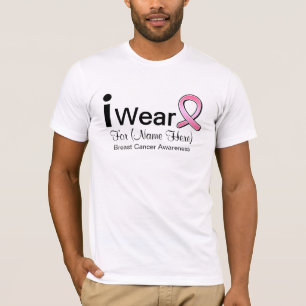 Camiseta Cinta del cáncer de pecho del desgaste del