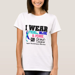 Camiseta Cinta del cáncer de tiroides para mi nieta