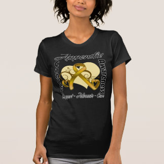 Camiseta Cinta del corazón - conciencia del cáncer del