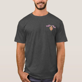Camiseta Cinta del Corazón Morado personalizable