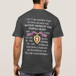 Camiseta Cinta del Corazón Morado personalizable