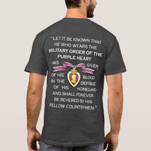 Camiseta Cinta del Corazón Morado personalizable