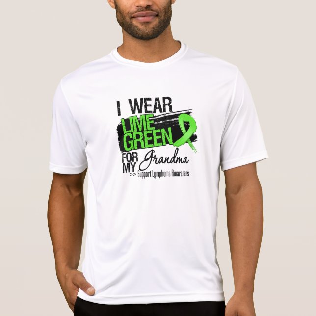 Camiseta Cinta del linfoma para mi abuela (Anverso)