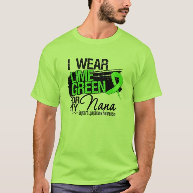 Camiseta Cinta del linfoma para mi Nana (Anverso)