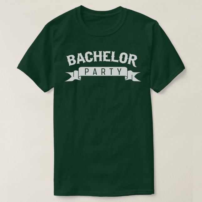 Camiseta Cinta del partido del soltero (Diseño del anverso)