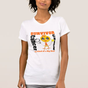 Camiseta Cinta del polluelo del superviviente del cáncer