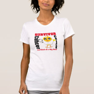 Camiseta Cinta del polluelo del superviviente del cáncer d