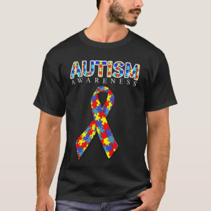 Camiseta Cinta del rompecabezas de la conciencia del
