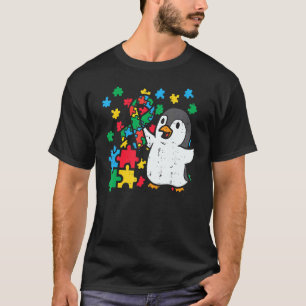 Camiseta Cinta del rompecabezas del pingüino, Chicas de con