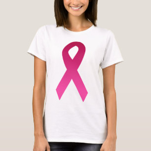 Camiseta Cinta del rosa de la conciencia del cáncer de