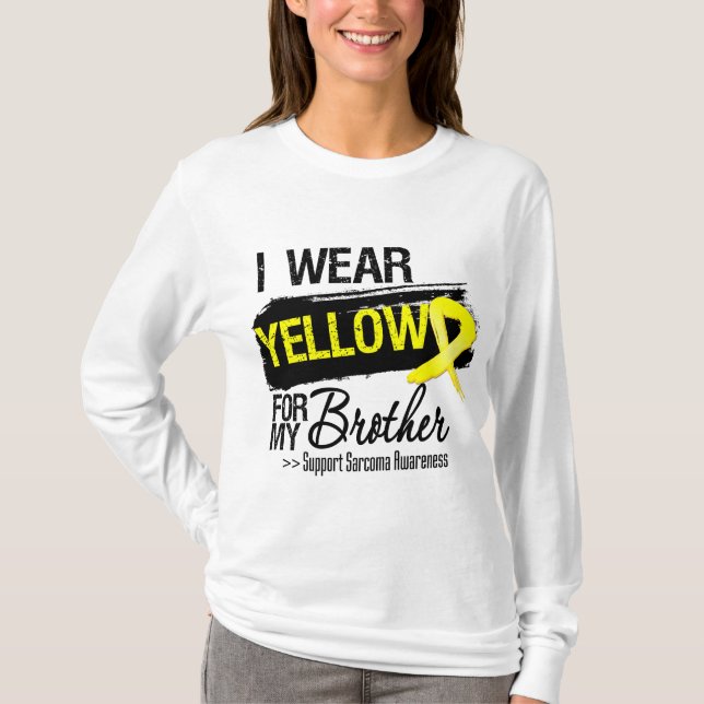 Camiseta Cinta del sarcoma para mi Brother (Anverso)