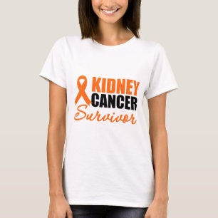Camiseta Cinta del SUPERVIVIENTE del cáncer del riñón