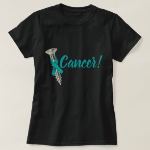 Camiseta Cinta del trullo del cáncer de cuello del útero