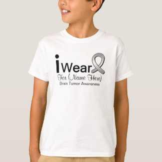 Camiseta Cinta del tumor cerebral del desgaste del