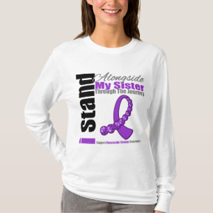 Camiseta Cinta del viaje para el cáncer pancreático